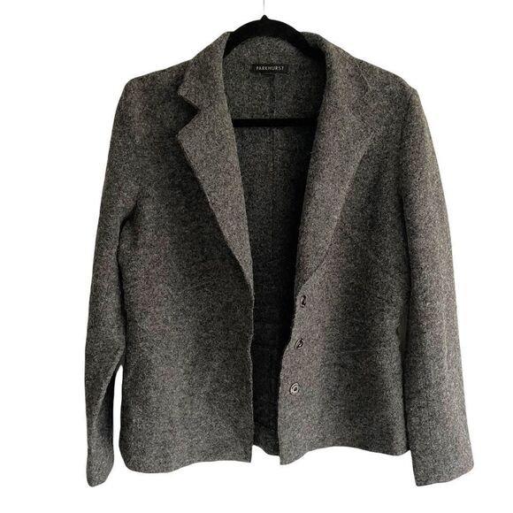 PARKHURST Wool Blazer Charcoal Grey M - Picture 2 of 6